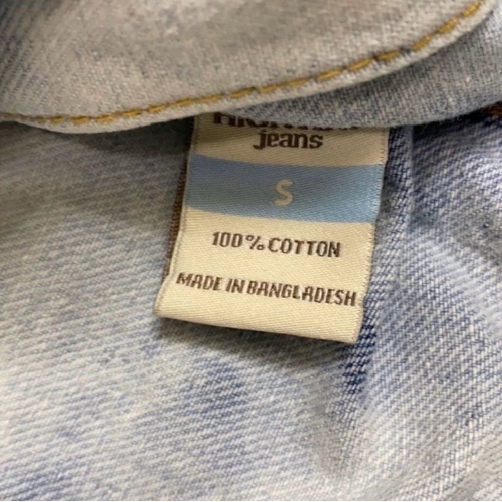 Highway Distressed Blue Jeans Jacket(Size Small) - Picture 5 of 5
